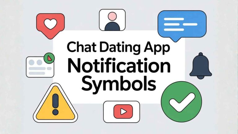 Chat Dating App Notification Symbols