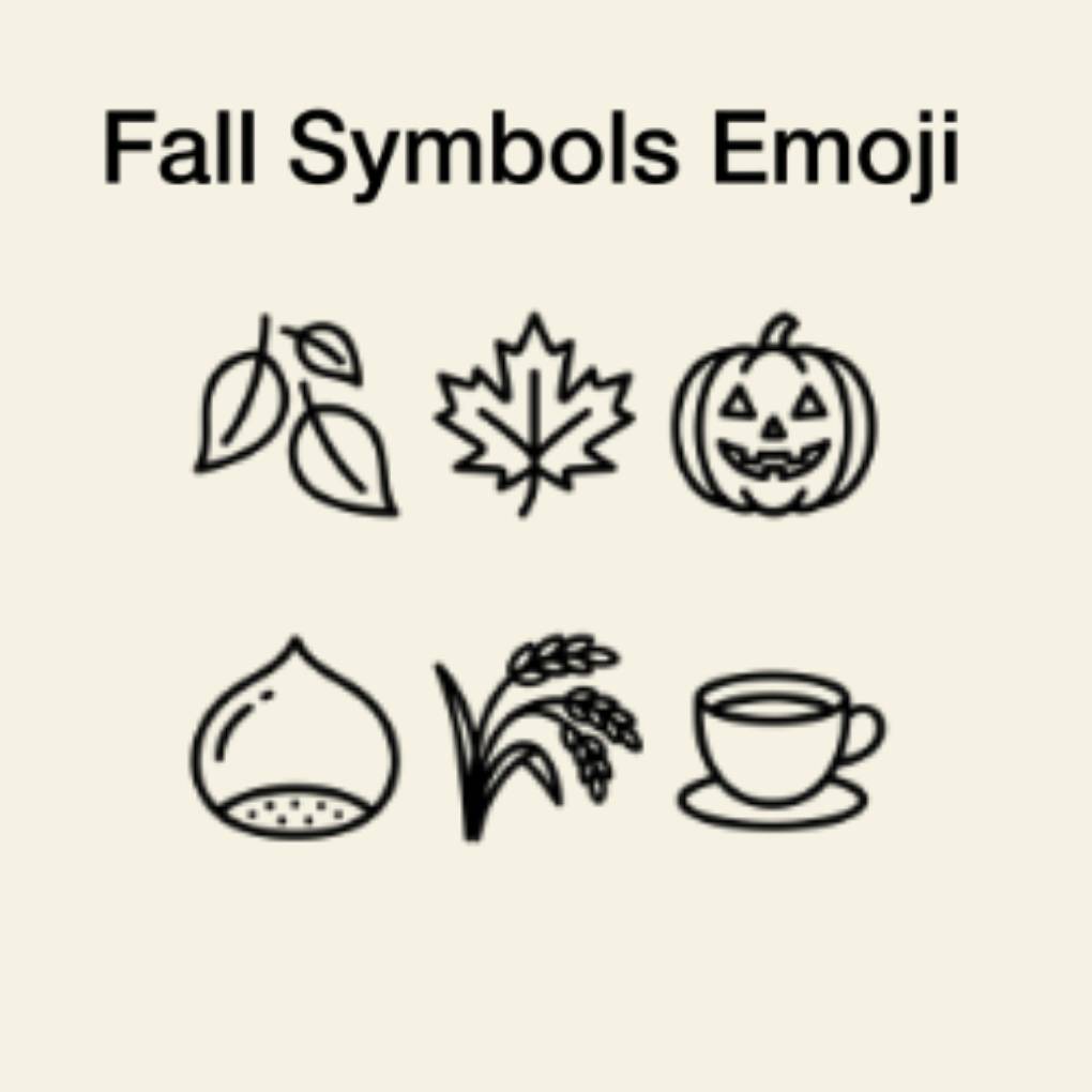 Fall Symbols Emoji