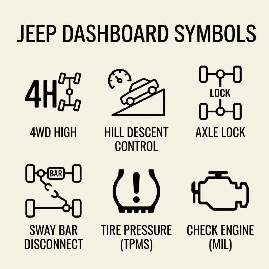 Jeep Dashboard Symbols