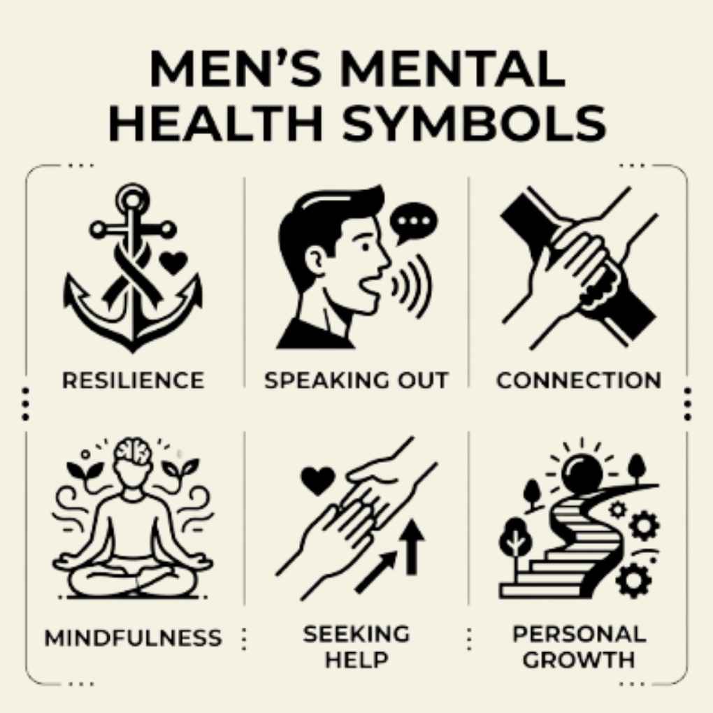 Men's Mental Health Symbols