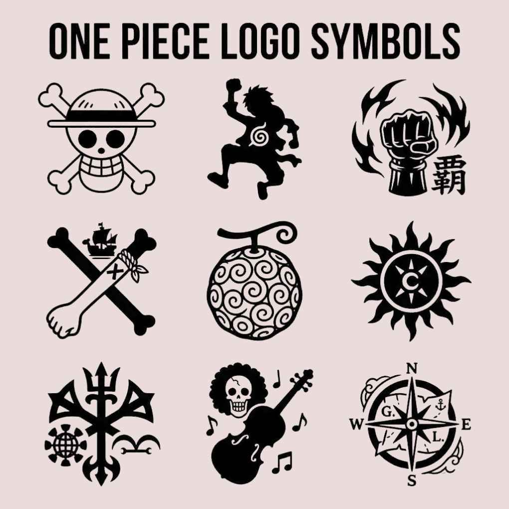 One Piece Logo Symbols