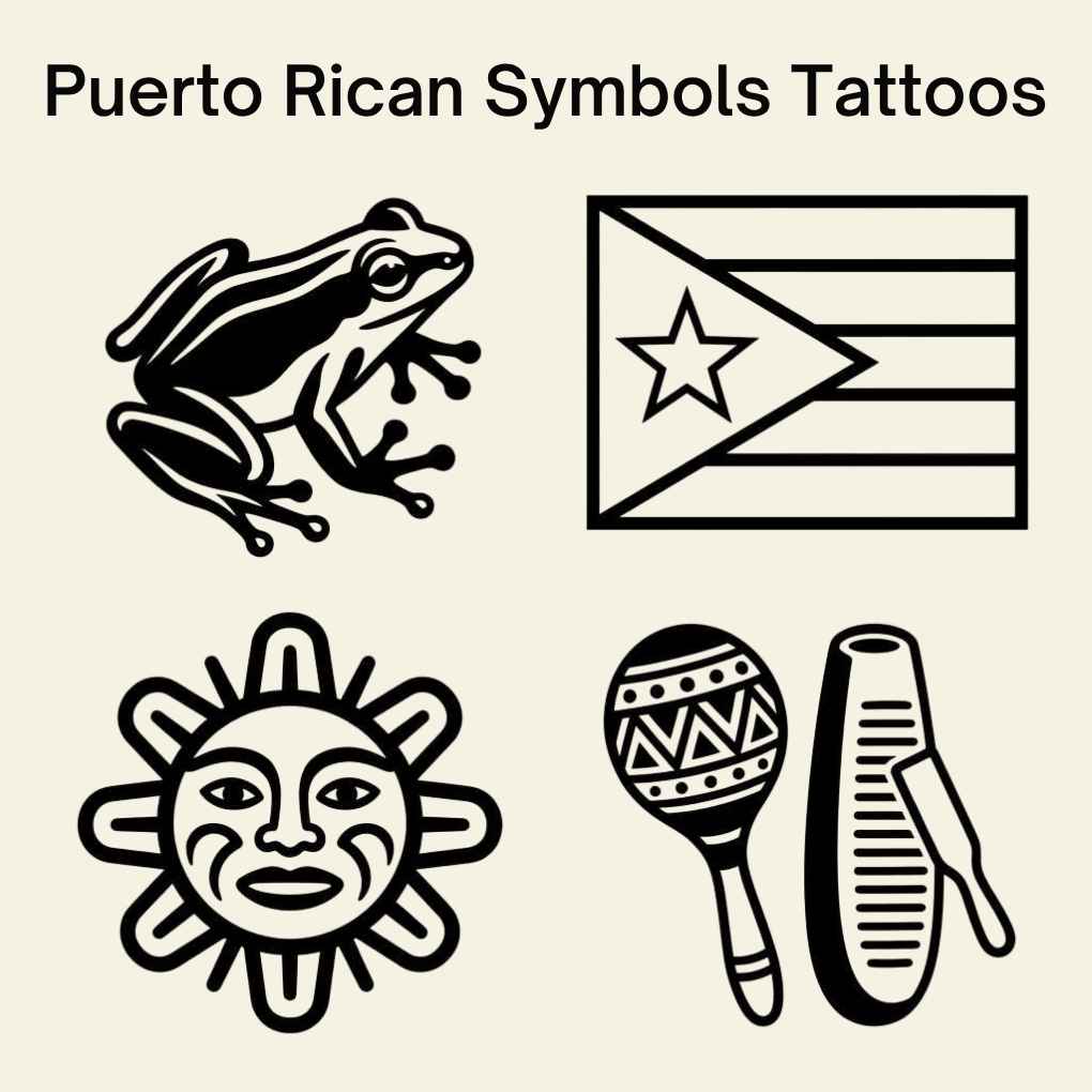 Puerto Rican Symbols Tattoos