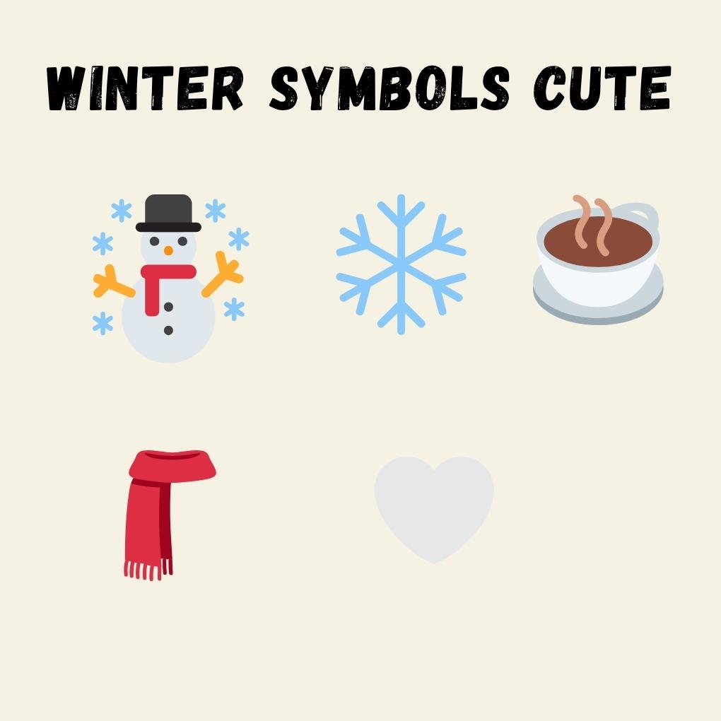 Winter Symbols Cute