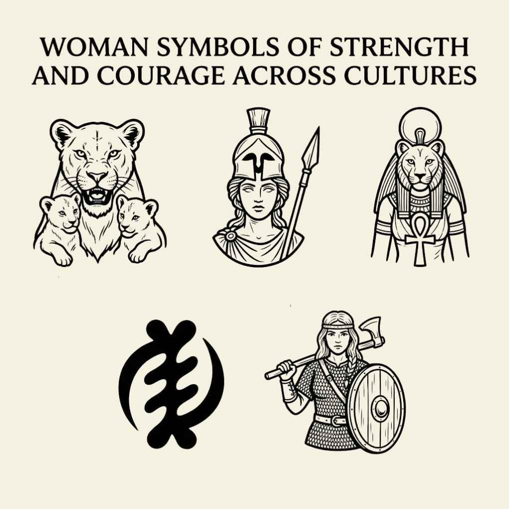 Woman Symbols of Strength and Courage Across Cultures