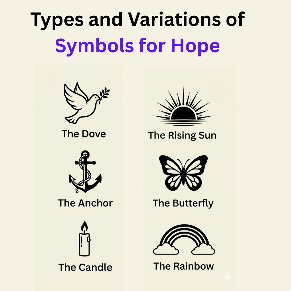 Types and Variations of Symbols for Hope